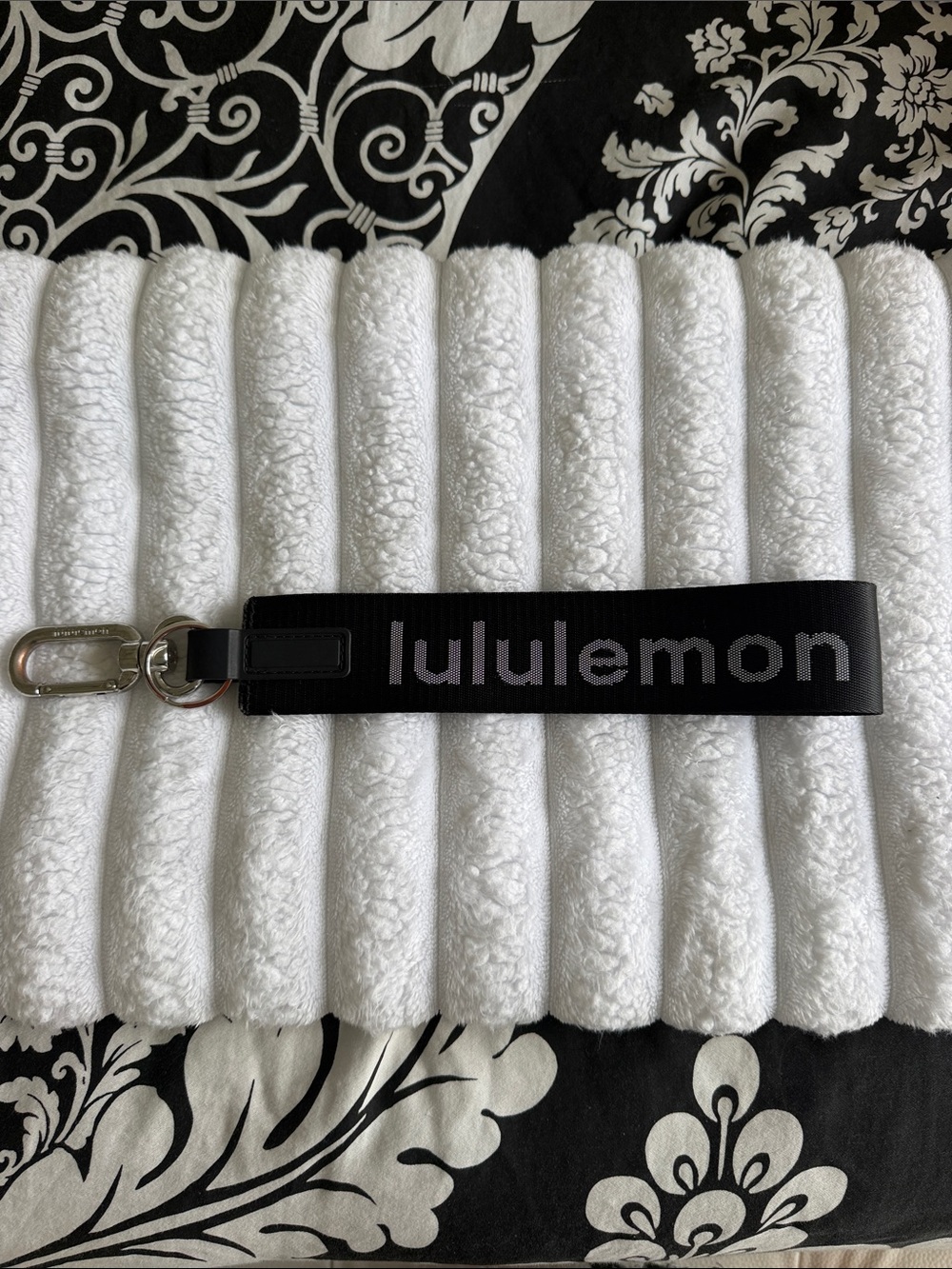 Lululemon Black Keychain